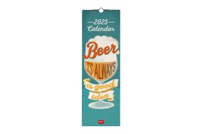 LEGAMI WALL CALENDAR - 2025 WALL CALENDAR - BEER - 16x49 CAL25090